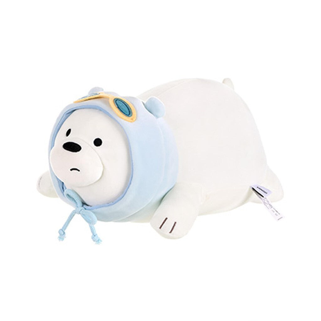 We Bare Bears Lying Plush Toy (Ice Bear With Goggles)