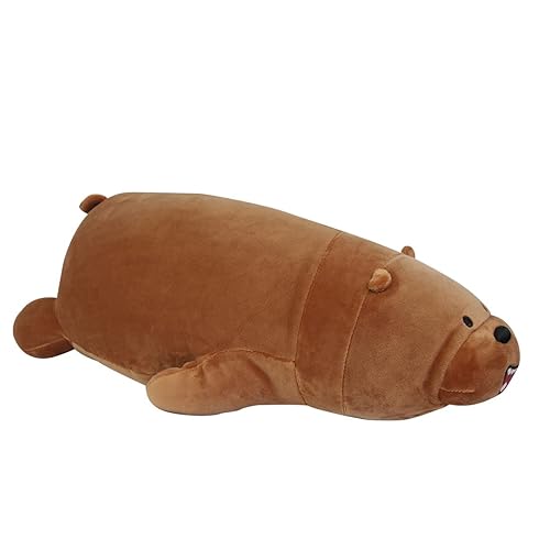 We Bare Bears- Lying Plush Toy (Grizzly)