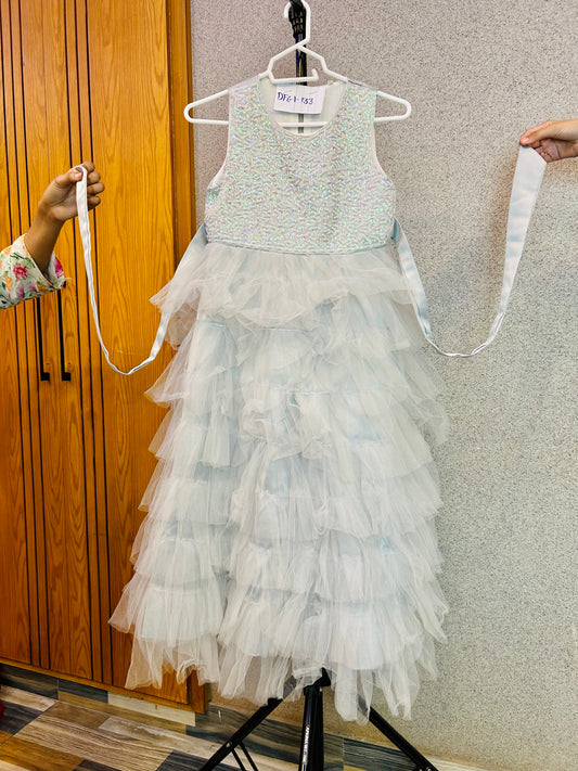 Fairy Frock Net with Sequence Work DFG1-133