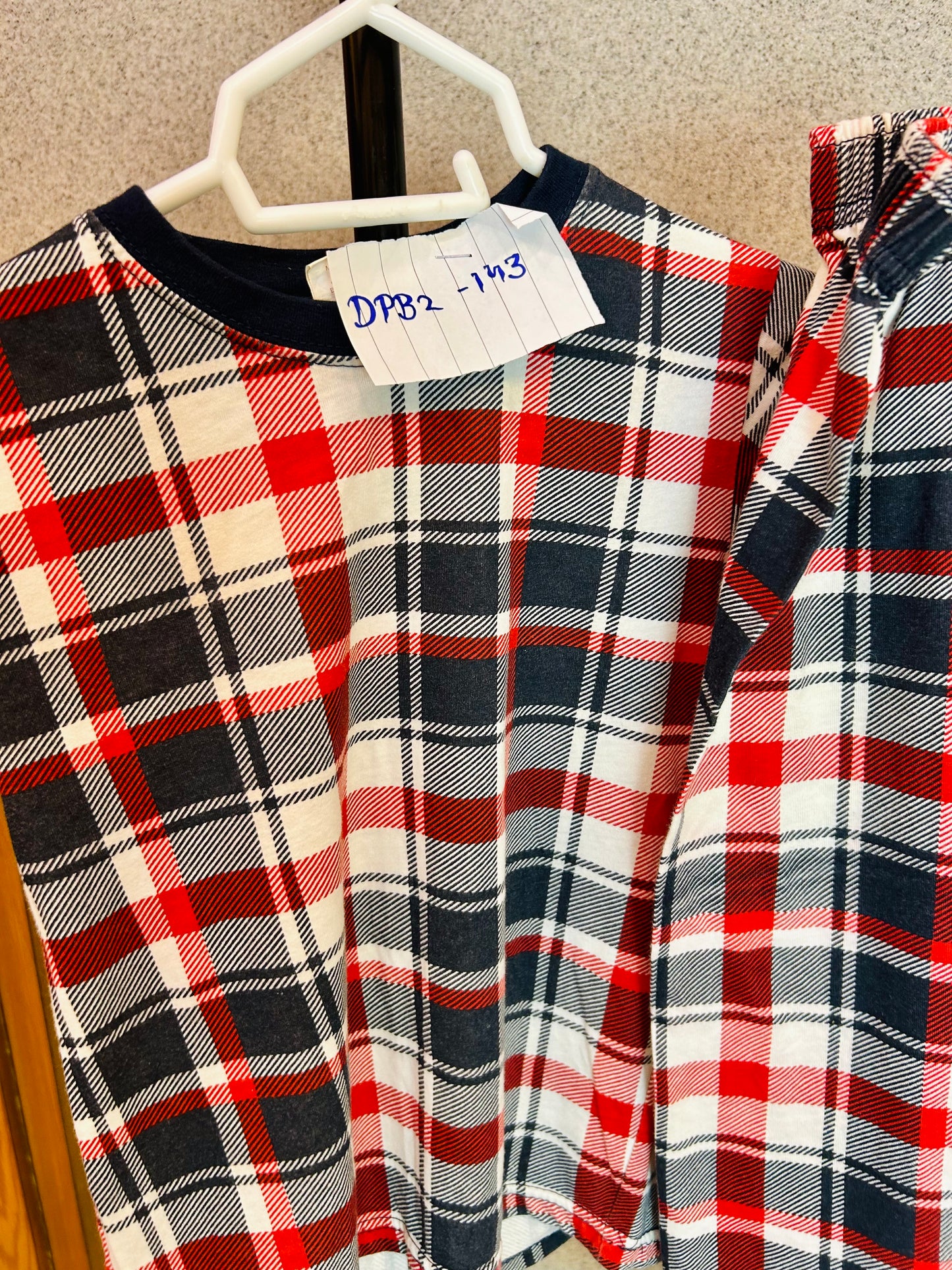 Co-ord Sert for Kids Check Style for Summer DPB2-143