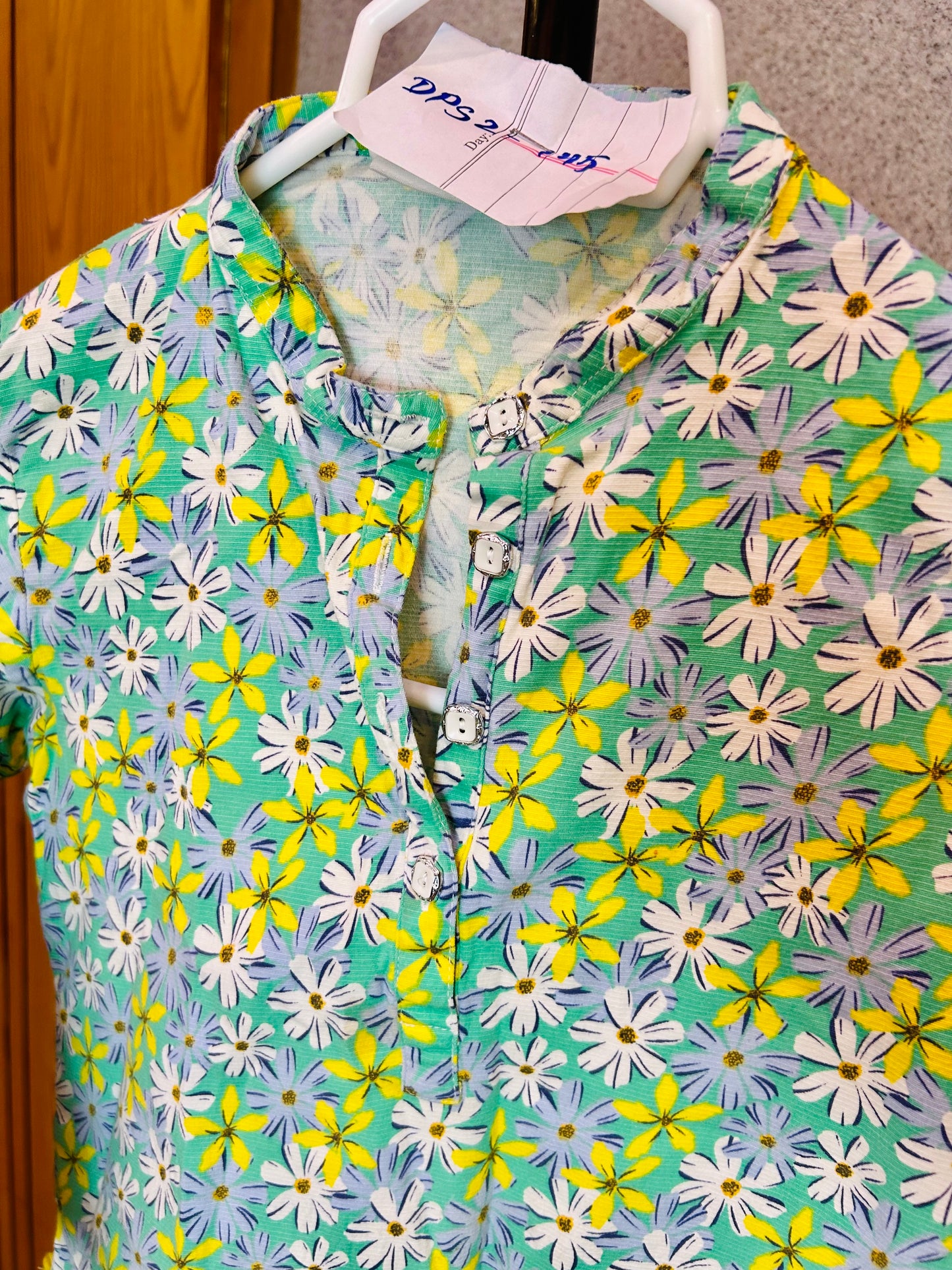 Stylish Floral Shirt Khaddar Fabric & Faded Grey Jeans DPS2-145
