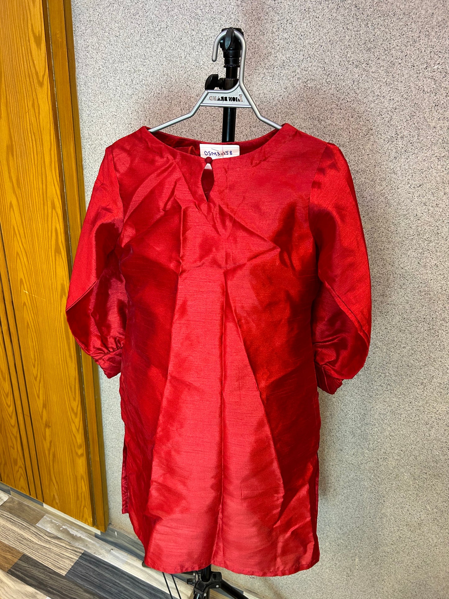 Katan Silk Fabric Shalwar Kameez Fluffy Shoulder with Dupatta DSM3-158