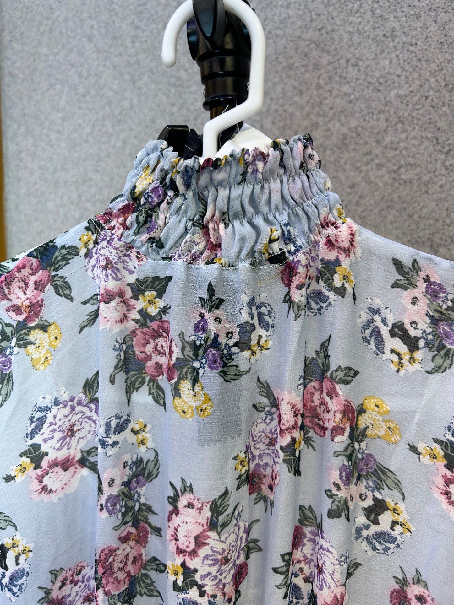 Long Stylish Maxi Floral Print Semi Formal Party Dress DFB1-159