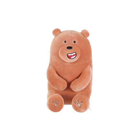 We Bare Bears- Lying Plush Toy (Grizzly)
