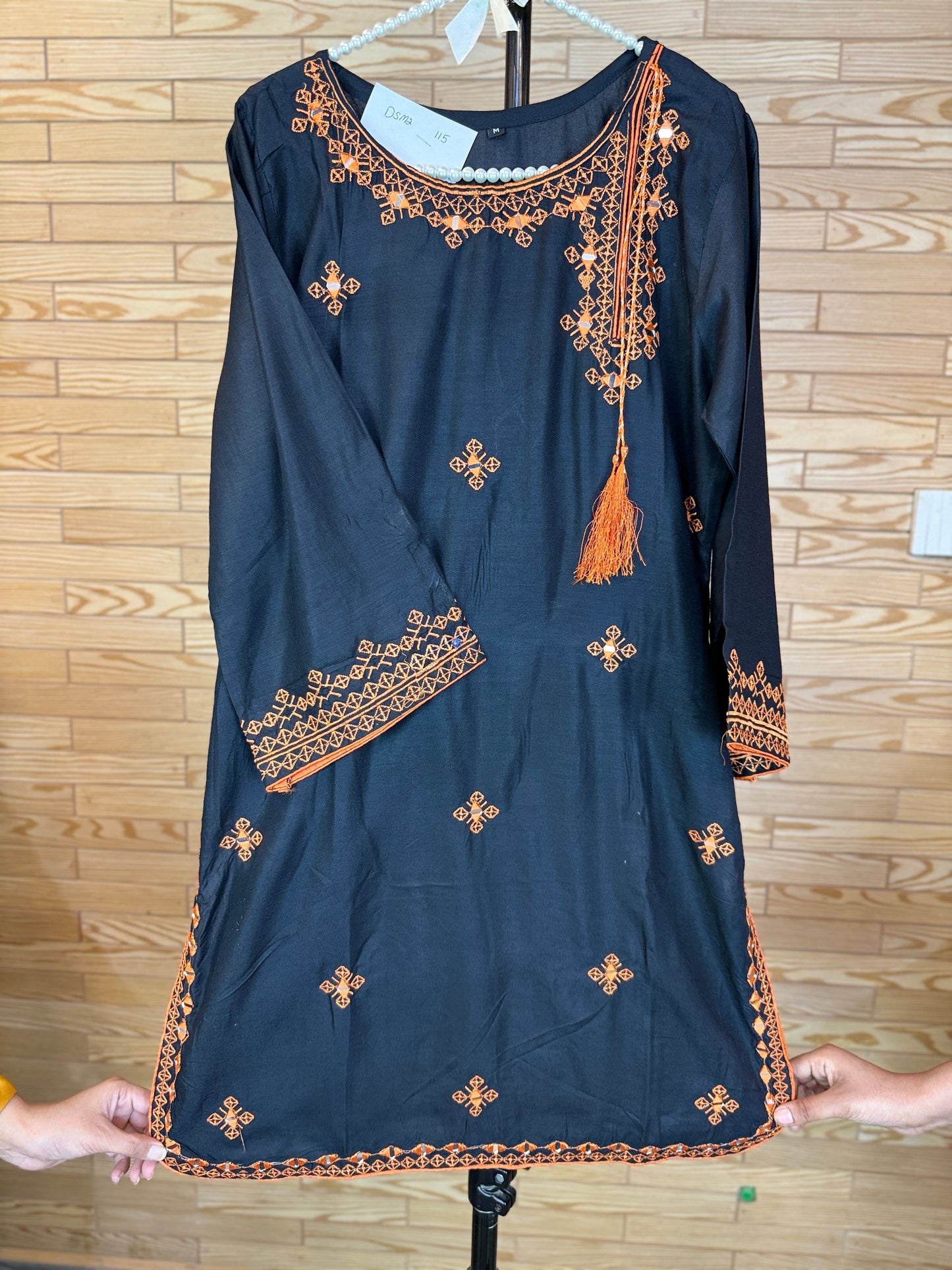 Elegant Shalwar Kameez Semi Formal Cotton Fabric Embroidered DSM2-115